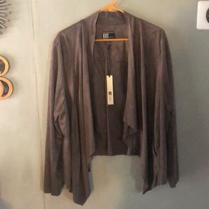 Kut from the Kloth, suede open cardigan NWT